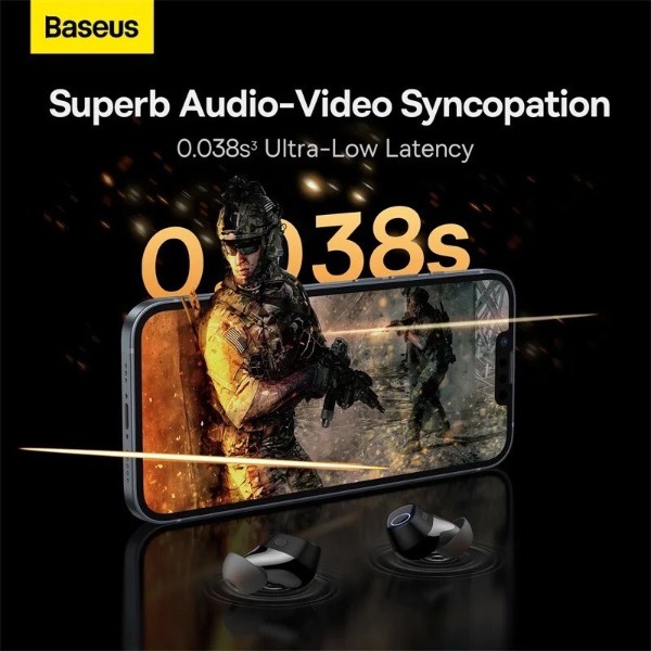 Фото - Наушники вкладыши беспроводные TWS Baseus Bowie WM03 TWS Black (NGTW330401)