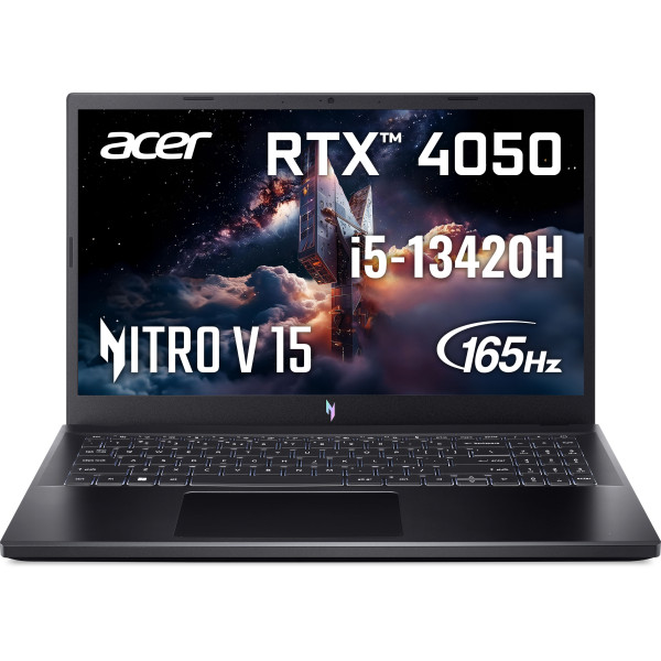 Фото - Уцінка - Ноутбук ігровий Acer Nitro V 15 ANV15-51-50HU (NH.QNBEU.00N) Obsidian Black