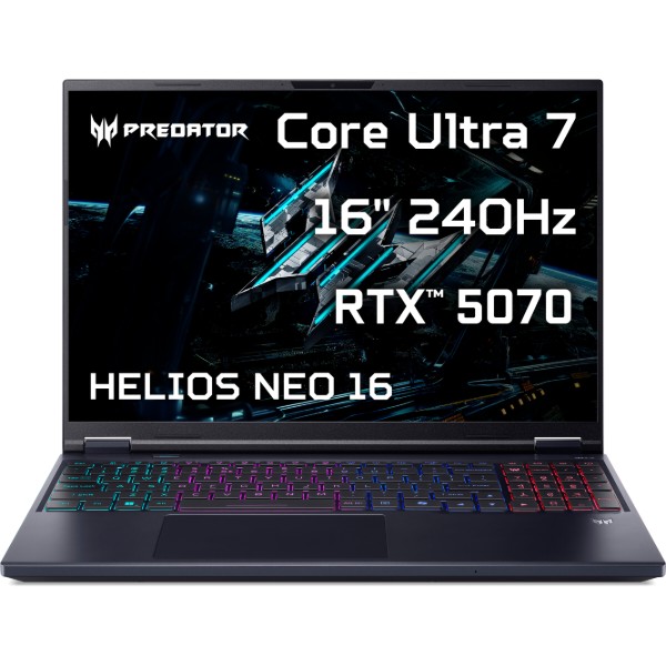 Фото - Ноутбук ігровий Acer Predator Helios Neo 16 AI PHN16-73-77E8 (NH.QX5EU.00E) Abyssal Black