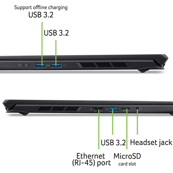 Фото - Ноутбук игровой Acer Nitro V 16S ANV16S-71 (NH.U28EU.003) Black