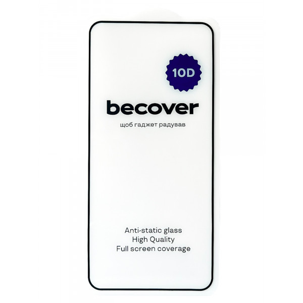 Фото - Захисне скло для смартфону BeCover Xiaomi Redmi Note 12 5G 10D Black (711531)