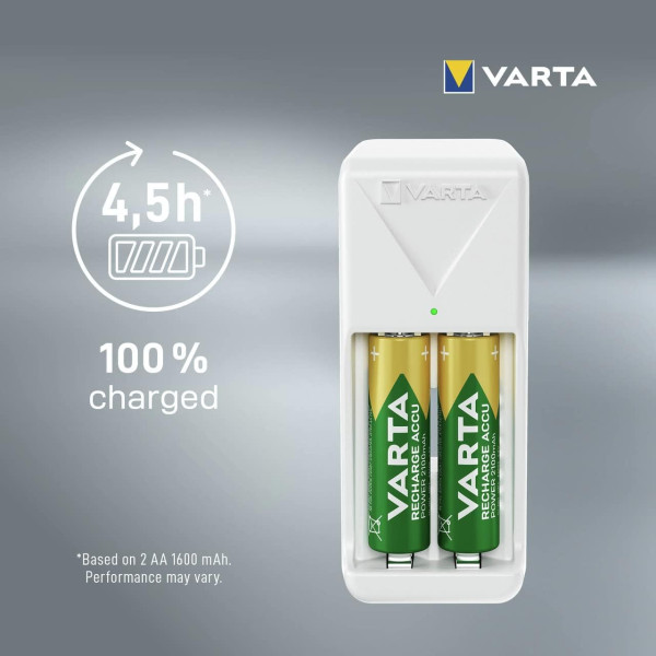 Фото - З/пристрій для акумуляторів AA/AAA Varta Mini Charger 2хNI MH (57656101451)