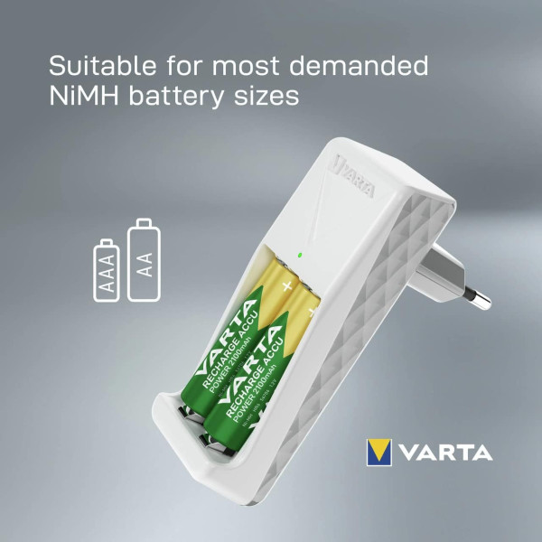 Фото - З/пристрій для акумуляторів AA/AAA Varta Mini Charger 2хNI MH (57656101451)