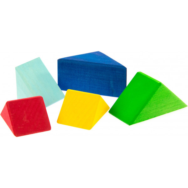 Фото - Дерев'яний конструктор для малюків nic Різнобарвний трикутник (NIC523345)