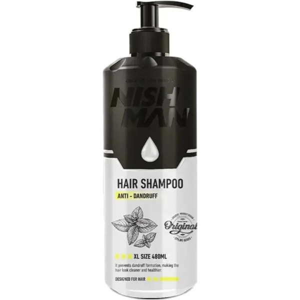 Фото - Шампунь чоловічий Nishman Anti Dandruff 480 мл (8684736671813)