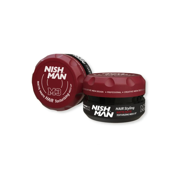 Фото - Гель і віск для укладки волосся Nishman Hair Styling Matte Paste M3 100 мл (8682035081050)