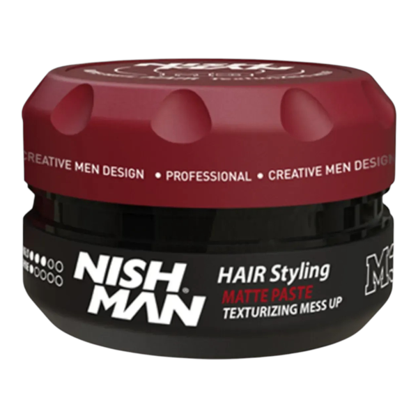 Фото - Гель і віск для укладки волосся Nishman Hair Styling Matte Paste M3 100 мл (8682035081050)