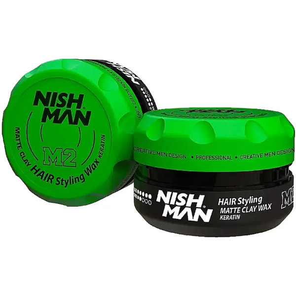 Фото - Глина для укладки волосся Nishman Hair Matte Clay M2 150 мл (8682035086437)