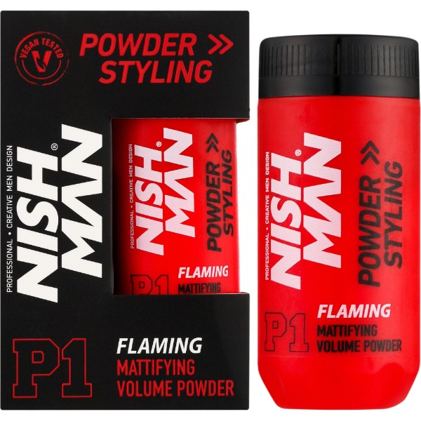 Фото - Пудра для укладки волосся Nishman Matte Finish Volume Powder P1 Flaming 20 г (8684736671011)