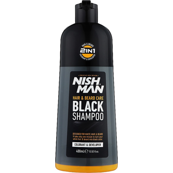 Фото - Шампунь чоловічий Nishman Hair&Beard Care Black Shampoo Bundle 400 мл (8682035090007) Фото - Шампунь чоловічий Nishman Hair&Beard Care Black Shampoo Bundle 400 мл (8682035090007)