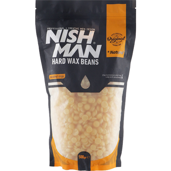 Фото - Воск для депиляции Nishman Hard Wax Beans Natural 500 г (8682035080442)