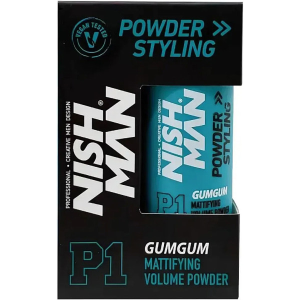 Фото - Пудра для укладки волос Nishman Matte Finish Volume Powder P1 Gum Gum 20 г (8684736670991)