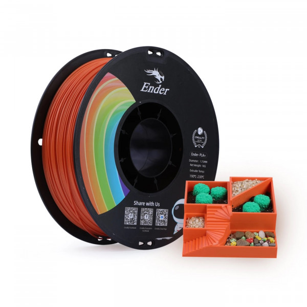 Фото - Нитка для PLA-картриджа Creality Plus Filament 1.75 мм Orange (3301010307)
