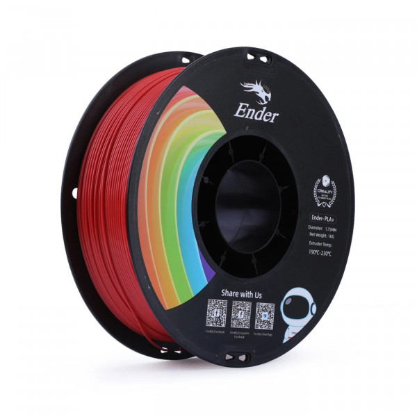 Фото - Нитка для PLA-картриджа Creality Plus Filament 1.75 мм Red (3301010309)