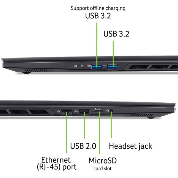 Фото - Ноутбук ігровий Acer Nitro 16S AN16S-61 (NH.QXJEU.004) Black