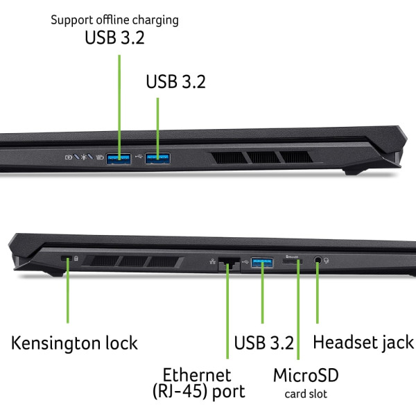 Фото - Ноутбук игровой Acer Nitro V 16 ANV16-42 (NH.U1GEU.003) Black