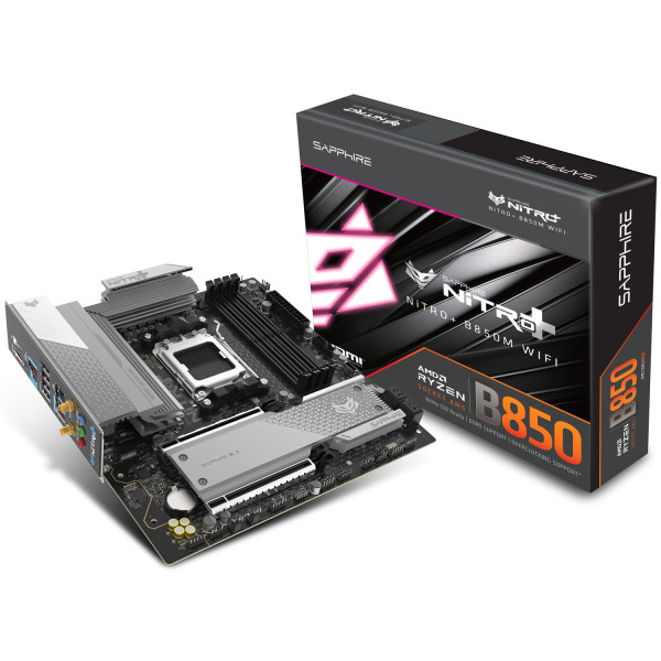 Фото - Материнская плата Sapphire NITRO+ B850M WIFI DDR5 (52123-01-40G)