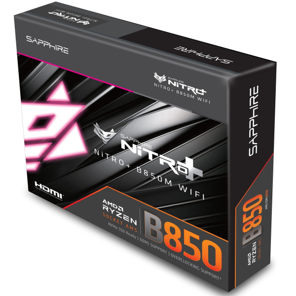 Фото - Материнская плата Sapphire NITRO+ B850M WIFI DDR5 (52123-01-40G)