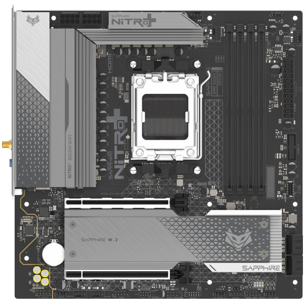 Фото - Материнская плата Sapphire NITRO+ B850M WIFI DDR5 (52123-01-40G)