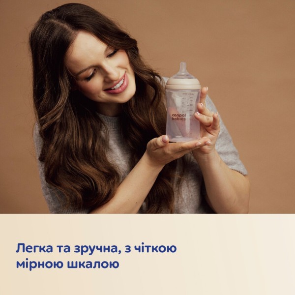 Фото - Пляшка для годування Canpol babies Natural Shape з соскою Dual-zone 150 мл (35/400)
