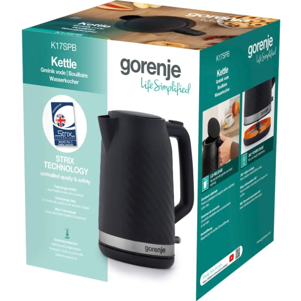 Фото - Уцінка - Електричний чайник Gorenje K17SPB