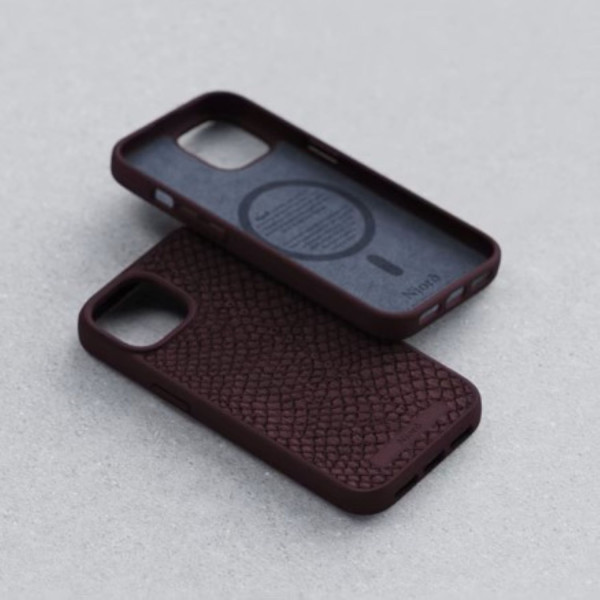 Фото - Чохол для смартфону Njord Salmon Leather MagSafe Case Rust for iPhone 15 (NA51SL03)
