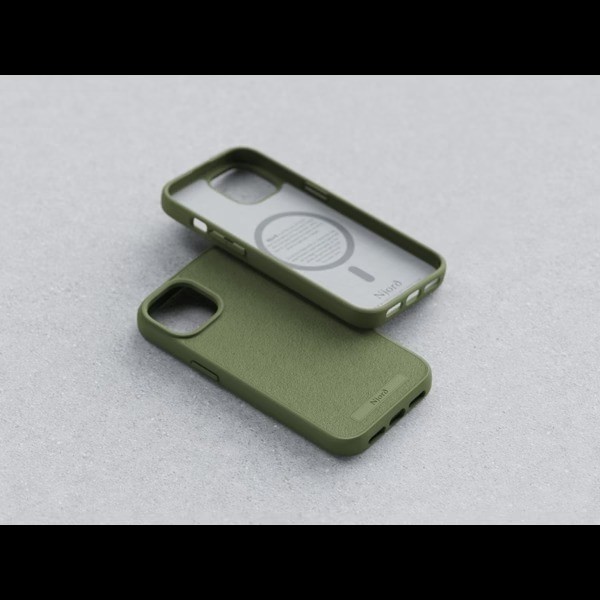 Фото - Чехол для смартфона Njord Suede MagSafe Case Olive for iPhone 15 Plus (NA52SU06)