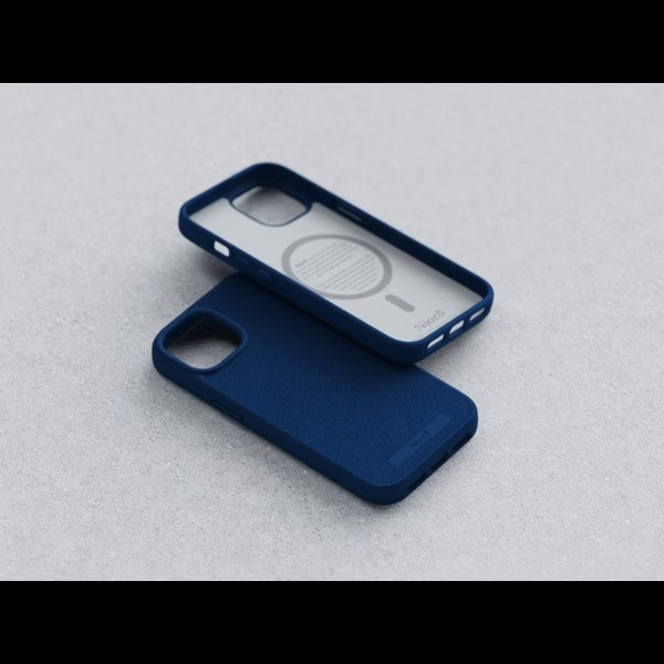 Фото - Чохол для смартфону Njord Suede MagSafe Case Navy Blue for iPhone 15 Plus (NA52SU01)