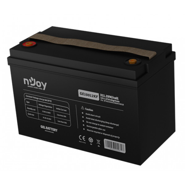Фото - Аккумулятор для ИБП Njoy GE10012KF 12V 100AH (BTVGCAHOCHKKFCN01B) GEL