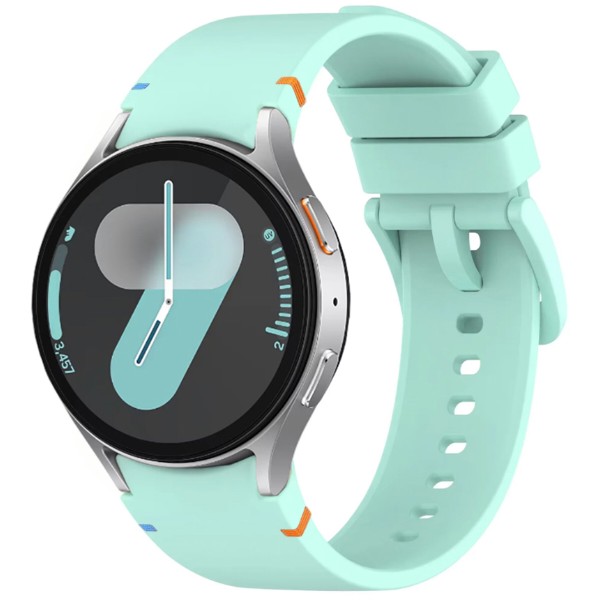 Фото - Ремінець для смарт-годинника BeCover Ribbed Tape for Samsung Galaxy Watch (20mm) 3 41mm/4 40mm-44mm/5 40-44mm/6 40-44mm/7 40-44mm Turquoise (712062)