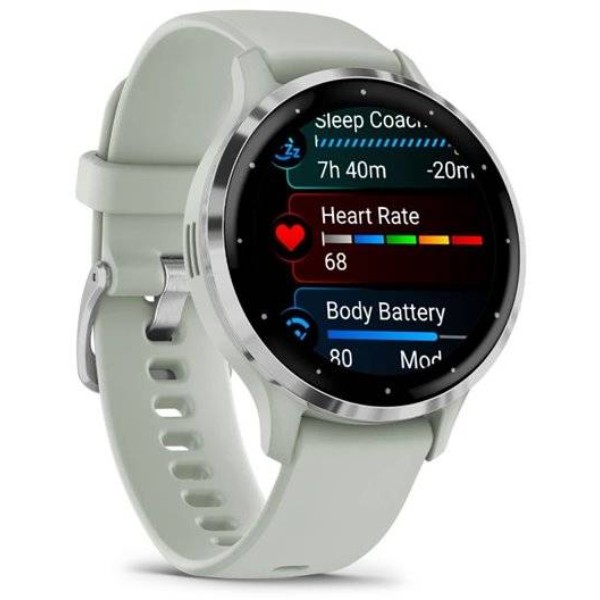 Фото - Смарт-годинник Garmin Venu 3S Sage Gray + Passivated (010-02785-01)