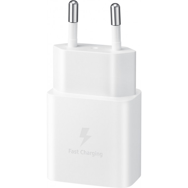 Фото - Мережевий зарядний пристрій Samsung 15W Power Adapter with Type-C to Type-C cable White  (EP-T1510XWEGEU)
