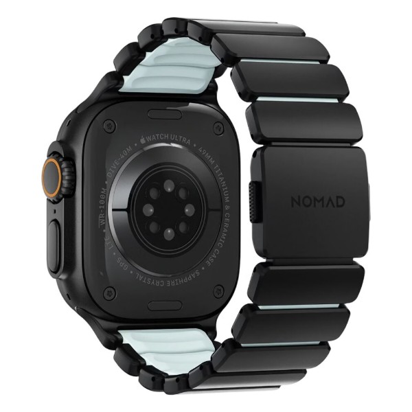 Фото - Ремешок для смарт-часов Nomad Stratos Band Black Hardware Icy Blue Glow 46mm/49mm (NM009896858)