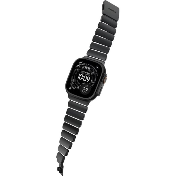 Фото - Ремешок для смарт-часов Nomad Stratos Band Black Hardware Icy Blue Glow 46mm/49mm (NM009896858)