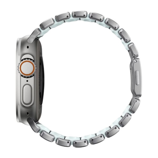 Фото - Ремешок для смарт-часов Nomad Stratos Band Natural Hardware Icy Blue Glow 46mm/49mm (NM009902858)