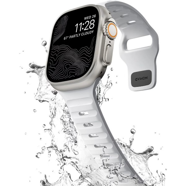 Фото - Ремінець для смарт-годинника Nomad Sport Band White 46mm/49mm (NM01111085)