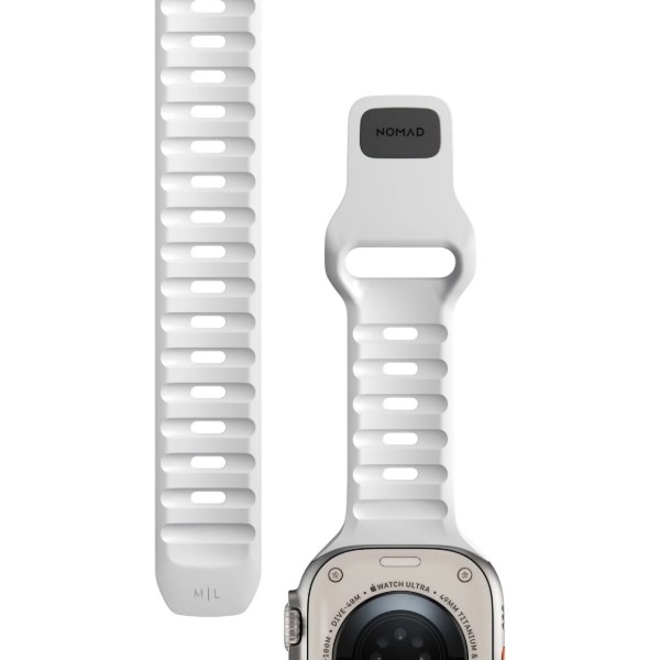 Фото - Ремінець для смарт-годинника Nomad Sport Band White 46mm/49mm (NM01111085)
