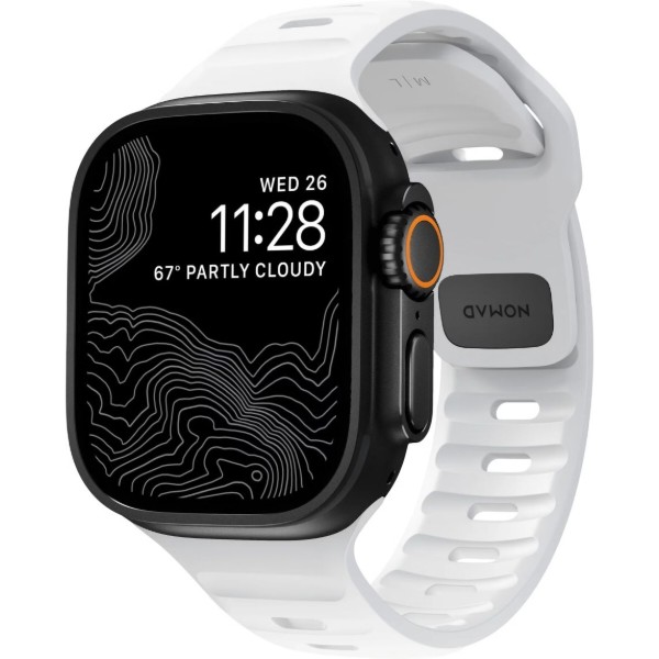 Фото - Ремінець для смарт-годинника Nomad Sport Band White 46mm/49mm (NM01111085)