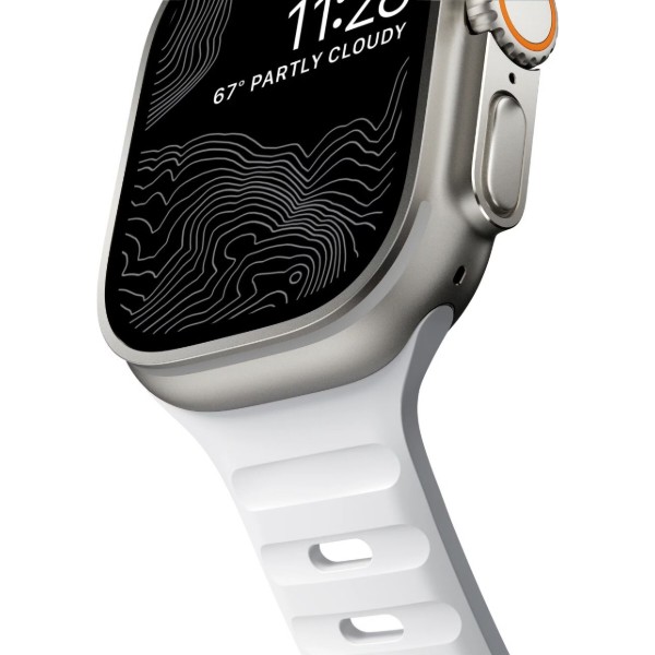 Фото - Ремінець для смарт-годинника Nomad Sport Band White 46mm/49mm (NM01111085)
