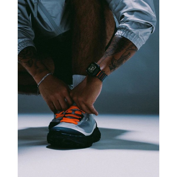 Фото - Ремінець для смарт-годинника Nomad Stratos Band Black Hardware Ultra Orange 46mm/49mm (NM011116858)
