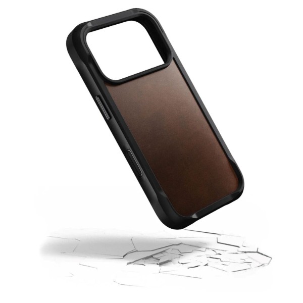 Фото - Чохол для смартфону Nomad Rugged Leather Case Horween Rustic Brown for iPhone 17 Pro Max (NM011796858)