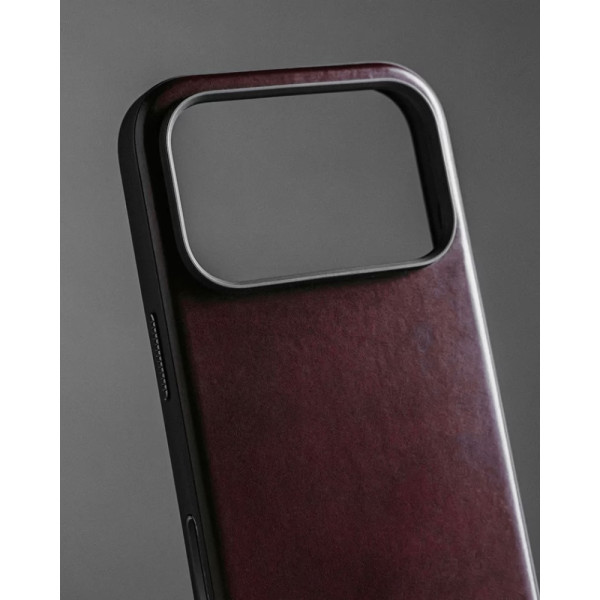 Фото - Чехол для смартфона Nomad Modern Leather Case Horween Burgundy for iPhone 17 Pro (NM011857858)