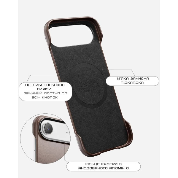 Фото - Чохол для смартфону Nomad Traditional Leather Case Horween Rustic Brown for iPhone Air (NM011864858)