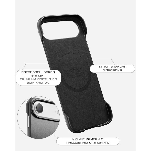 Фото - Чохол для смартфону Nomad Traditional Leather Case Horween Black for iPhone Air (NM011871858)