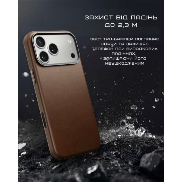 Фото - Чехол для смартфона Nomad Traditional Leather Case Horween Rustic Brown for iPhone 17 Pro (NM011970858)