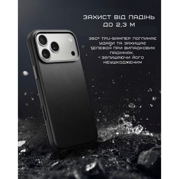 Фото - Чохол для смартфону Nomad Traditional Leather Case Horween Black for iPhone 17 Pro (NM011963858)