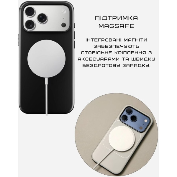 Фото - Чохол для смартфону Nomad Modern Case Vulcan Black for iPhone 17 Pro Max (NM011987858)