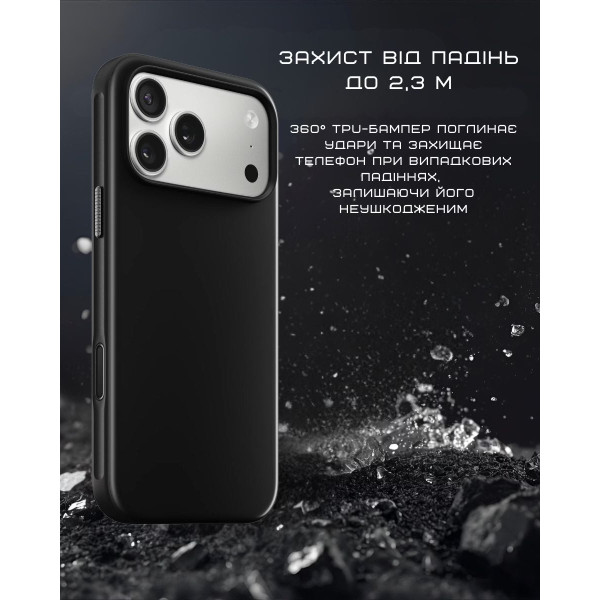 Фото - Чохол для смартфону Nomad Modern Case Vulcan Black for iPhone 17 Pro (NM014001858)