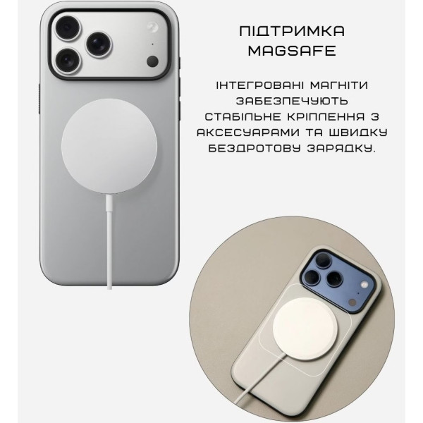 Фото - Чохол для смартфону Nomad Modern Case Lunar Gray for iPhone 17 Pro Max (NM011994858)