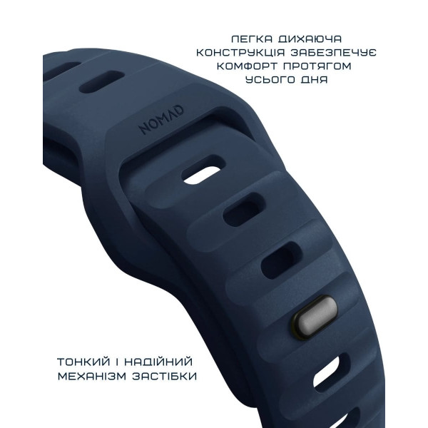 Фото - Ремешок для смарт-часов Nomad Sport Band Atlantic Blue 46mm/49mm (NM01219385)